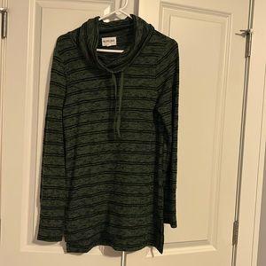 Green and black Olive + Oak Sweater Small